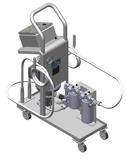 Hydraulic oil filteration unit